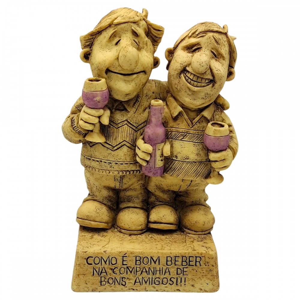 BONECO DE RESINA COM FRASE REF: NP212A