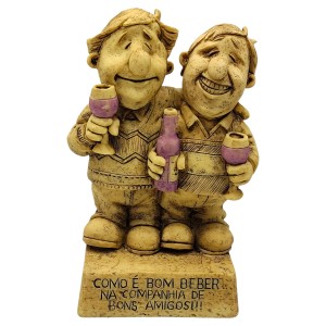 BONECO DE RESINA COM FRASE REF: NP212A