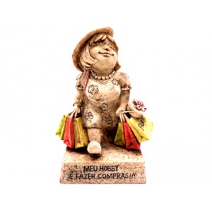 BONECO DE RESINA C/ FRASE BONECO DE RESINA C/ FRASE