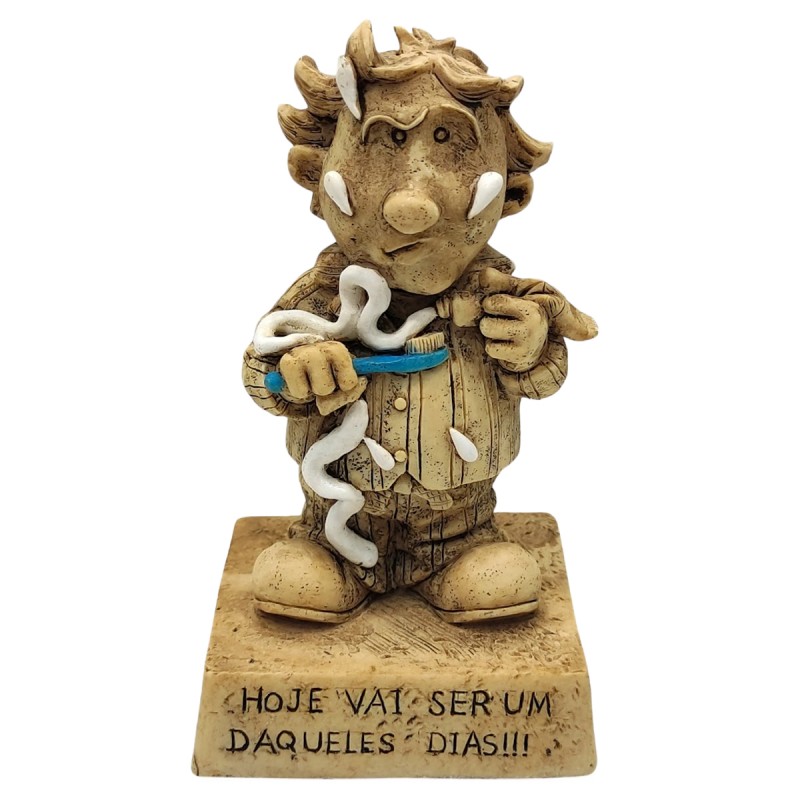 BONECO DE RESINA COM FRASE REF: NP212H BONECO DE RESINA COM FRASE REF: NP212H