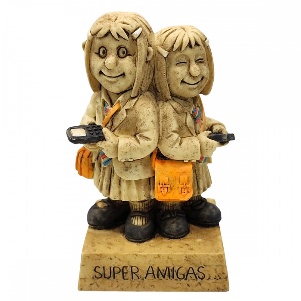 BONECO DE RESINA COM FRASE REF: NP212J