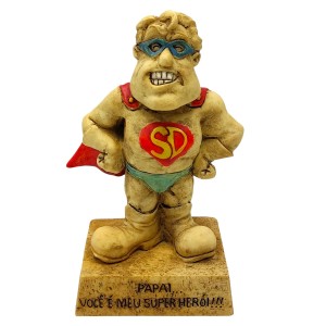 BONECO DE RESINA COM FRASE REF: NP212M