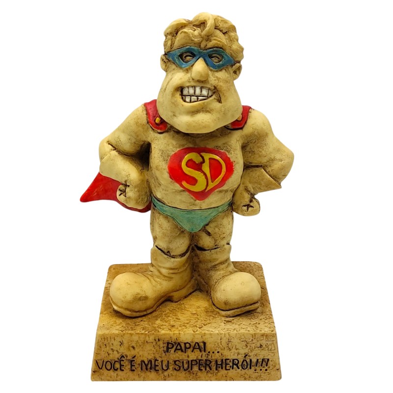 BONECO DE RESINA COM FRASE REF: NP212M