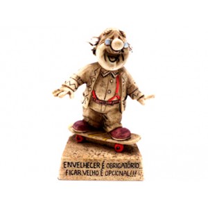 BONECO C/ FRASE EM RESINA BONECO C/ FRASE EM RESINA