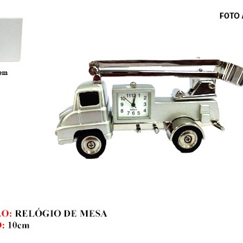 CAMINHÃO EM MINIATURA C/ RELÓGIO