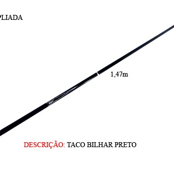 TACO DE BILHAR EM MADEIRA. TAM: 148CM