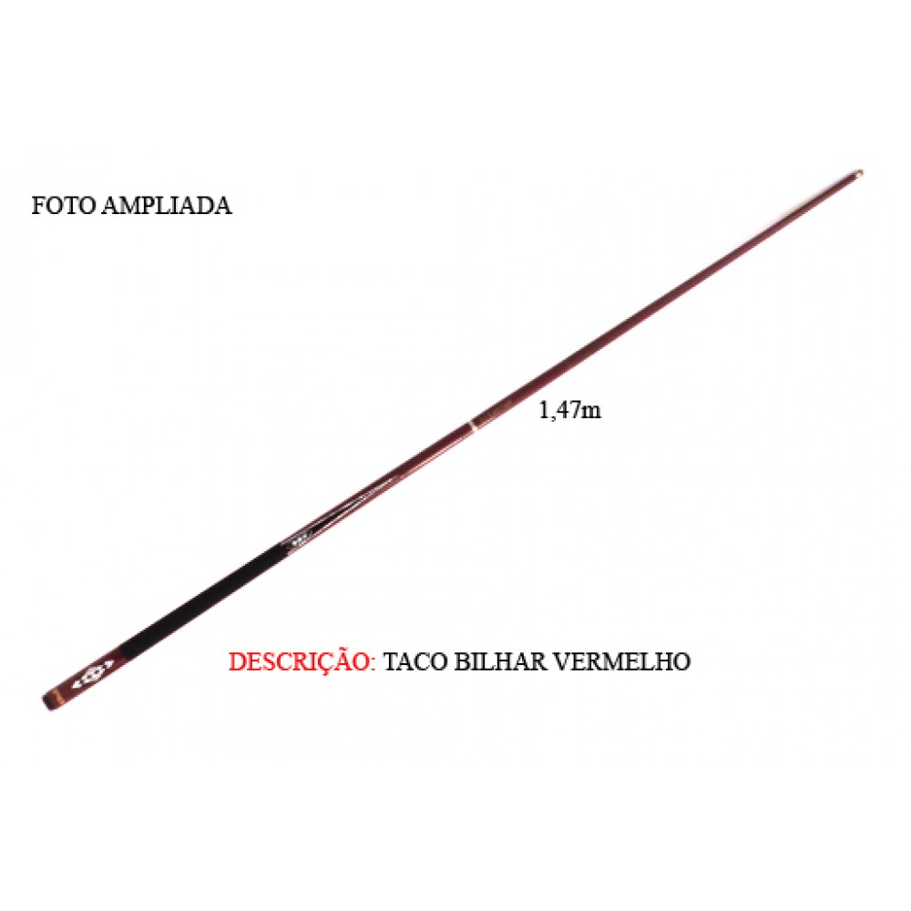 TACO DE BILHAR MODELO: TITANIUM. TAM: 1,47CM