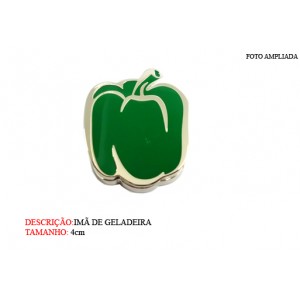 IMÃ DE GELADEIRA MODELO: PIMENTÃO VERDE. TAM: 4X2X5CM