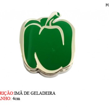 IMÃ DE GELADEIRA MODELO: PIMENTÃO VERDE. TAM: 4X2X5CM IMÃ DE GELADEIRA MODELO: PIMENTÃO VERDE. TAM: 4X2X5CM