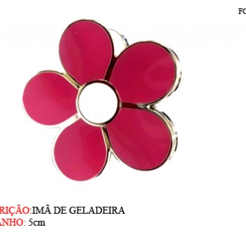 IMÃ DE GELADEIRA MODELO: FLOR. TAM: 5.5X2.8CM IMÃ DE GELADEIRA MODELO: FLOR. TAM: 5.5X2.8CM