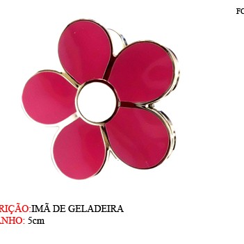 IMÃ DE GELADEIRA MODELO: FLOR. TAM: 5.5X2.8CM IMÃ DE GELADEIRA MODELO: FLOR. TAM: 5.5X2.8CM