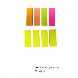 KIT 4 BLOCOS AUTOADESIVOS COM 100 FOLHAS CADA  REF: E4-4