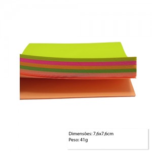 BLOCO AUTOADESIVO COM 100 FOLHAS SORTIDO REF: E3 BLOCO AUTOADESIVO COM 100 FOLHAS SORTIDO REF: E3