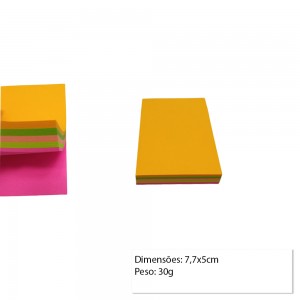 BLOCO AUTOADESIVO COM 100 FOLHAS SORTIDO REF: E2 BLOCO AUTOADESIVO COM 100 FOLHAS SORTIDO REF: E2