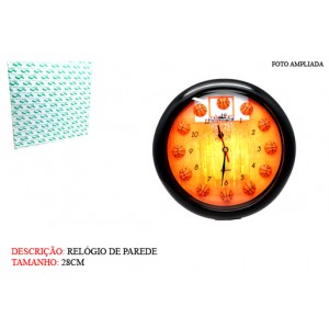 RELÓGIO DE PAREDE MODELO: JOGO DE BASQUETEBOL. TAM:28x28