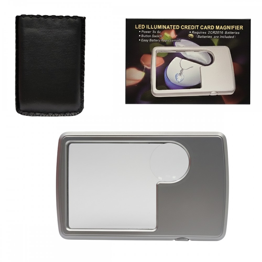 LUPA 45MM 3X 20MM 6X COM LUZ DE LED REF: MG4B3