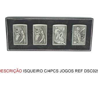 ISQUEIRO C/4PCS JOGOS REF:DSC02594