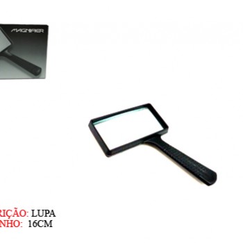 LUPA  5X10MM CABO EM PLASTICO E LENTE EM VIDRO