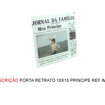 PORTA RETRATO EM VIDRO. TAM:10X15CM