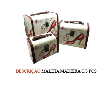 KIT MALETA C/3 PÇS. TAM:24x19x20CM KIT MALETA C/3 PÇS. TAM:24x19x20CM