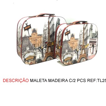 MALETA MADEIRA C/2 PCS MALETA MADEIRA C/2 PCS