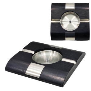 CINZEIRO P/ CHARUTO EM MADEIRA. TAM:25X25X3CM CINZEIRO P/ CHARUTO EM MADEIRA. TAM:25X25X3CM