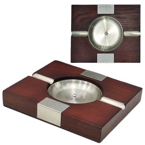 CINZEIRO P/ CHARUTO EM MADEIRA. TAM:25X21X4CM CINZEIRO P/ CHARUTO EM MADEIRA. TAM:25X21X4CM