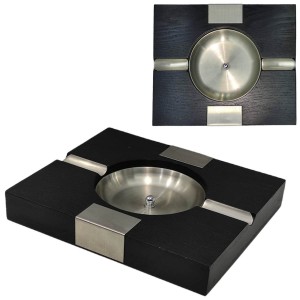 CINZEIRO P/ CHARUTO EM MADEIRA. TAM:25x21x4CM CINZEIRO P/ CHARUTO EM MADEIRA. TAM:25x21x4CM