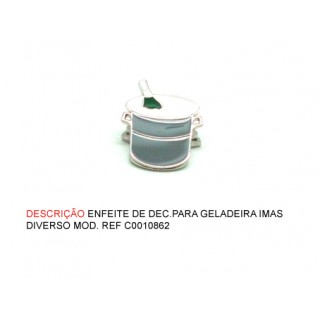IMÃ DE GELADEIRA MODELO: BALDE DE GELO. TAM: 4X2.5X5CM