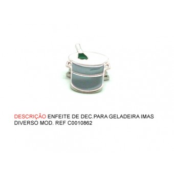 IMÃ DE GELADEIRA MODELO: BALDE DE GELO. TAM: 4X2.5X5CM