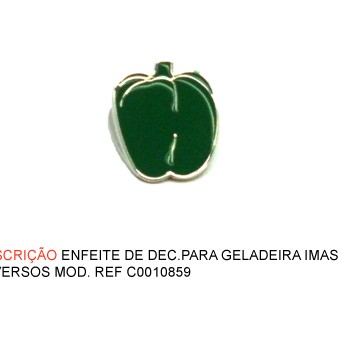 IMÃ DE GELADEIRA MODELO: PIMENTÃO VERDE.TAM: 3.3X2.8X4.5CM IMÃ DE GELADEIRA MODELO: PIMENTÃO VERDE.TAM: 3.3X2.8X4.5CM