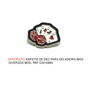 IMÃ DE GELADEIRA MODELO: CARTA DE BARALHO.TAM: 5.5X9X2CM