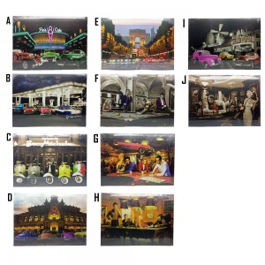 QUADRO DE PARADE COM LED 70X50