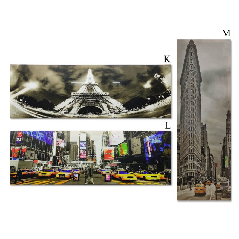 QUADRO DE PARADE COM LED 90X30