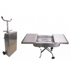 CHURRASQUEIRA DOBRÁVEL. TAM: 88.5X27.5X50.5CM