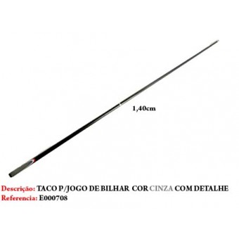 TACO DE BILHAR EM MADEIRA. TAM: 148CM