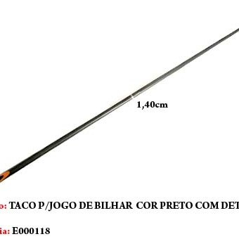 TACO DE BILHAR EM MADEIRA. TAM: 148CM