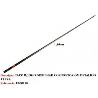TACO DE BILHAR EM MADEIRA. TAM: 148CM