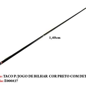 TACO DE BILHAR EM MADEIRA. TAM: 148CM