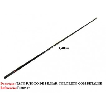 TACO DE BILHAR EM MADEIRA. TAM: 148CM