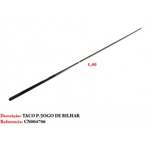 TACO DE BILHAR EM MADEIRA. TAM: 148CM TACO DE BILHAR EM MADEIRA. TAM: 148CM