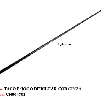 TACO DE BILHAR EM MADEIRA. TAM: 148CM