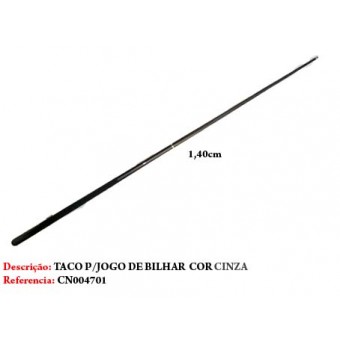 TACO DE BILHAR EM MADEIRA. TAM: 148CM