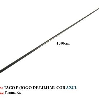 TACO DE BILHAR EM MADEIRA. TAM: 148CM