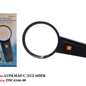 LUPA C/ LUZ DE LED 90mm 2.5x