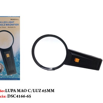 LUPA C/ LUZ DE LED 65MM 4X