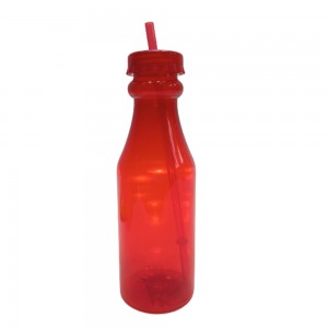 GARRAFA DE PLASTICO VERMELHA 500ML 