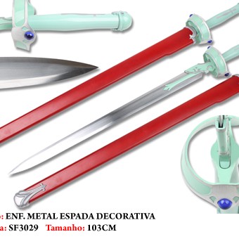 ESPADA MEDIEVAL EM METAL. TAM:103CM