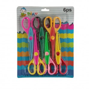 TESOURA PICOTA 15X6 CARTELA COM 6 PEÇAS  REF: 1604-6