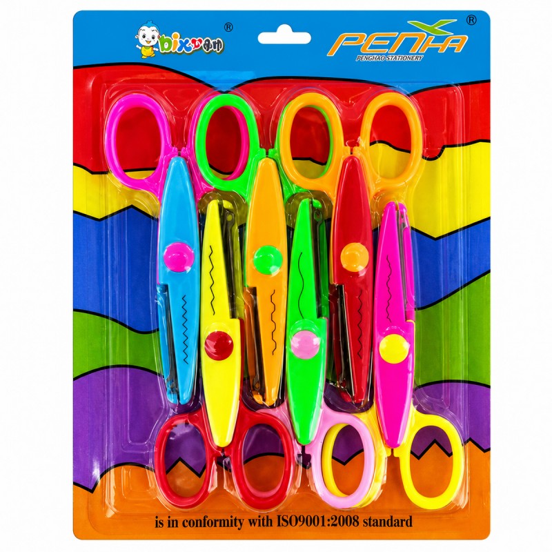KIT COM 6 TESOURAS MODELADORAS  REF: 1606-6